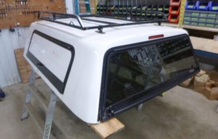 2014 - 2018 GMC Sierra or Chevrolet Silverado 6'6 White Truck Cap